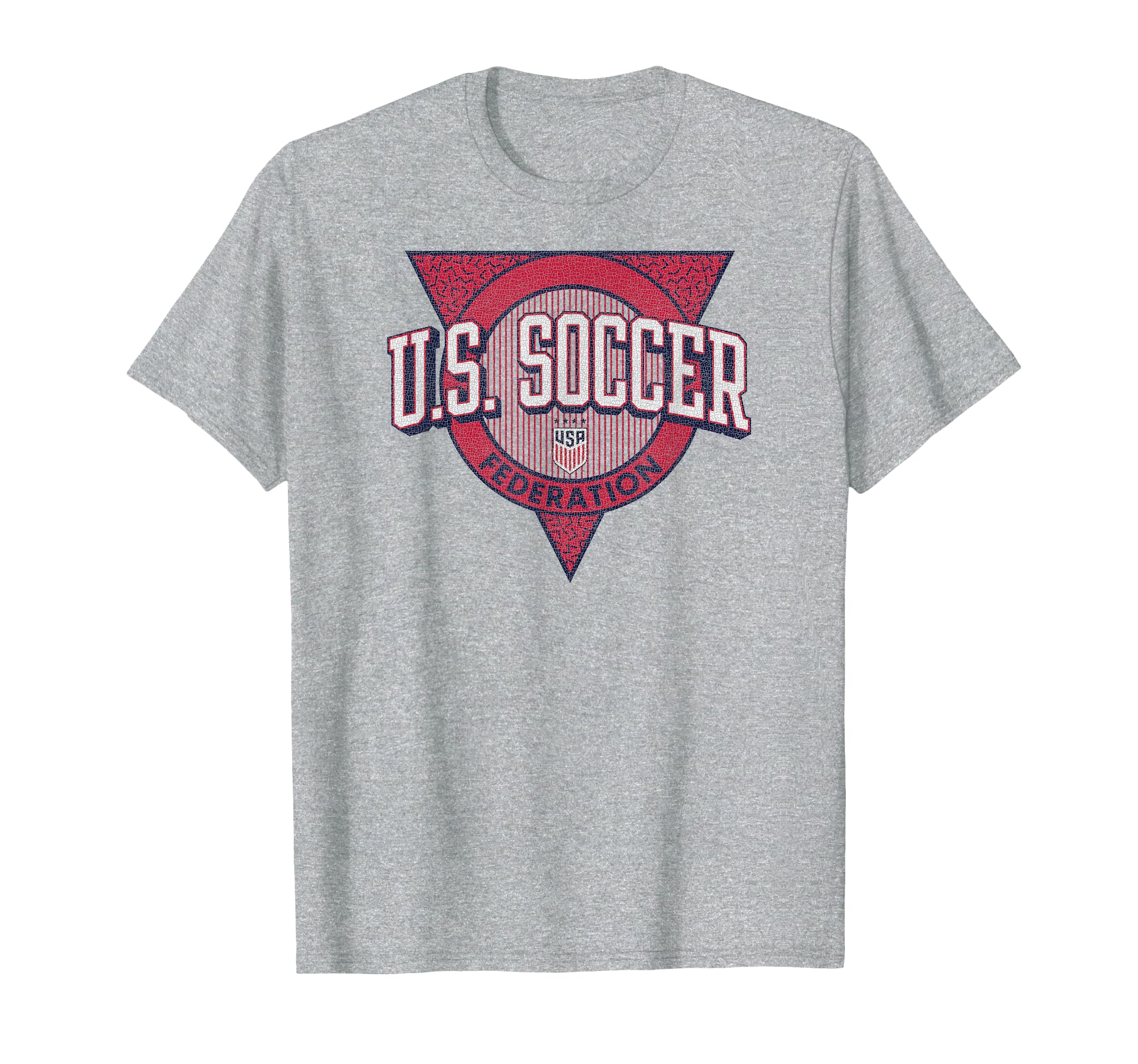 U S Soccer Triblock Gray Uswnt T-Shirt - Aesthetic Graphic Unisex - T-Shirt, Sweatshirt, Hoodie