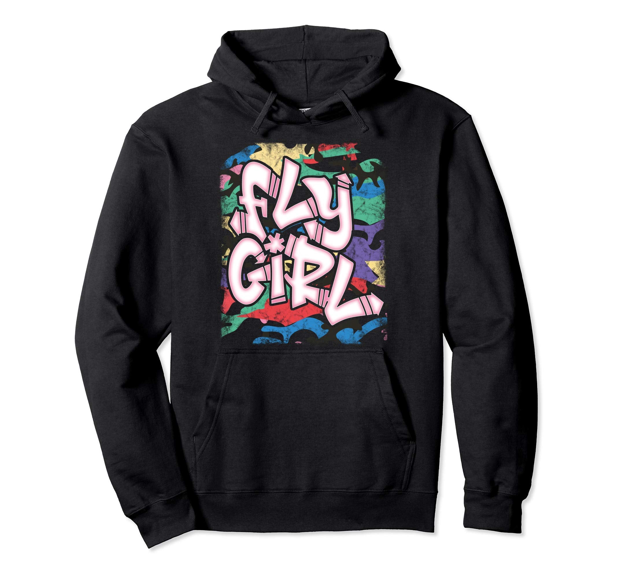 Fly 80S 90S Old School Camo B Hip Hop Hoodie - Custom Art Print for Adults - T-Shirt, Sweatshirt, Hoodie
