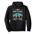 Roller Skates Roller Derby Skater Hoodie - Novelty Apparel Men Women - T-Shirt, Sweatshirt, Hoodie