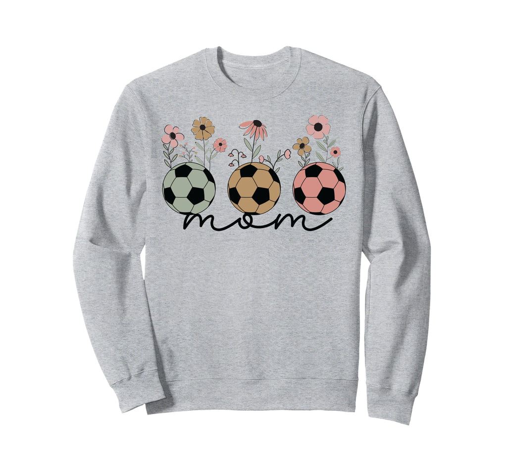 Soccer Mom Mama Wildflower Floral Sweatshirt - Novelty Apparel Unisex - T-Shirt, Sweatshirt, Hoodie