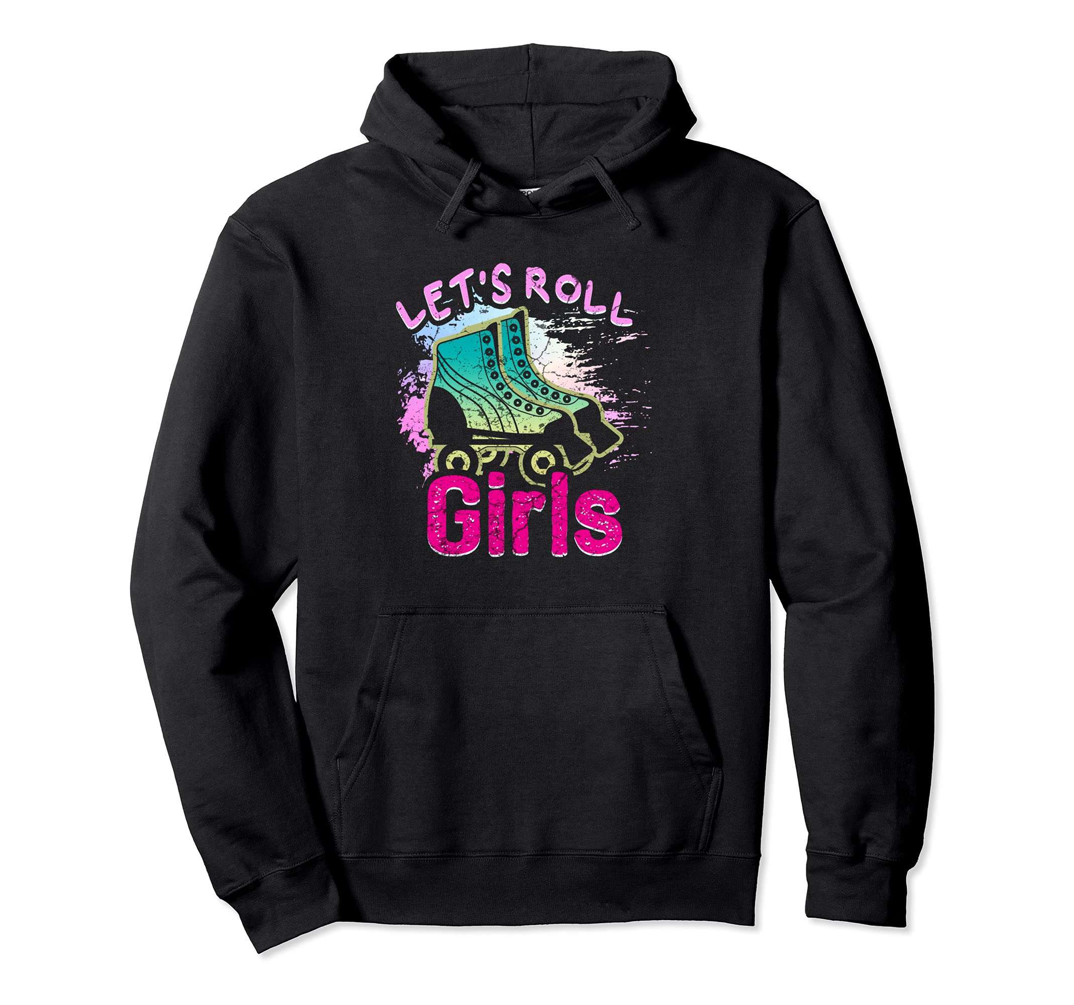 Lets Roll Who Loves Roller Skating Hoodie - Unique Graphic for Adults - T-Shirt, Sweatshirt, Hoodie