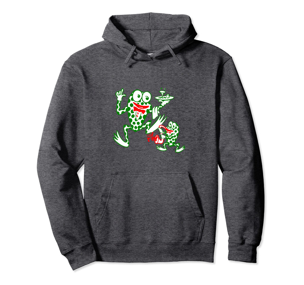 Matchbook Restaurant Waiter Frogs Hoodie - Custom Art Print for Adults - T-Shirt, Sweatshirt, Hoodie
