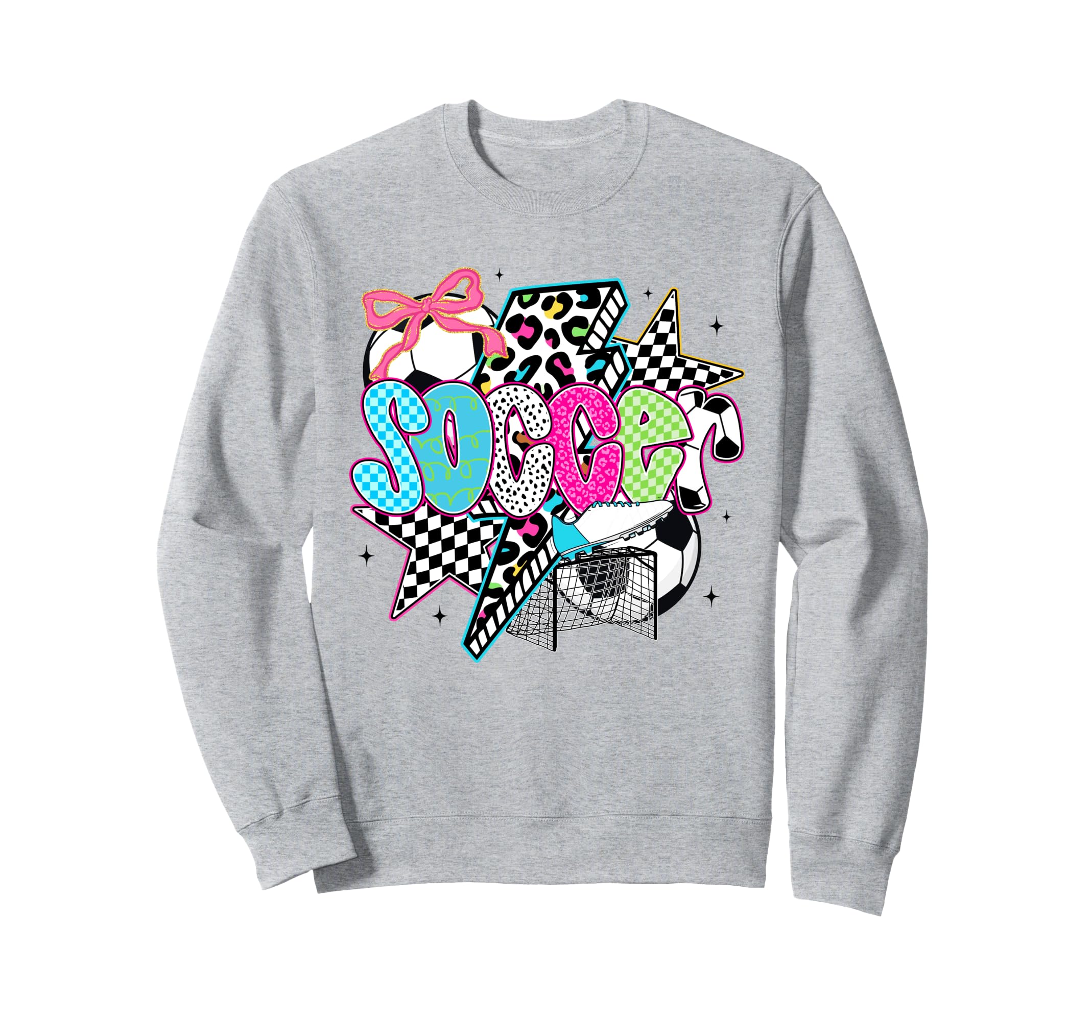 Soccer Coquette Bow Game Day Sweatshirt - Minimalist Print Men Women - T-Shirt, Sweatshirt, Hoodie