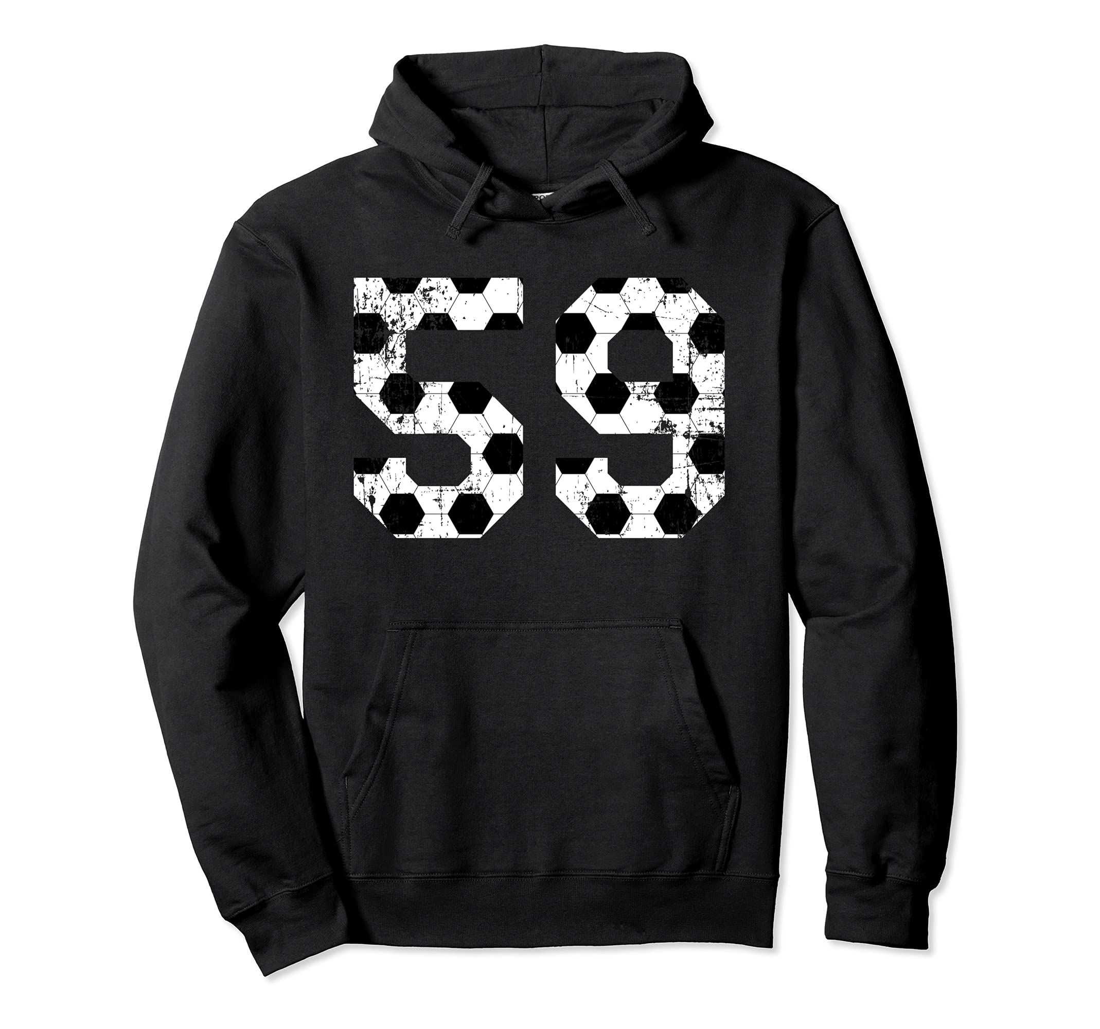 Soccer 59 Jersey Number Hoodie - Trendy Graphic for Adults - T-Shirt, Sweatshirt, Hoodie