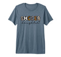 Soccer Daughter Leopard Family Matching T-Shirt - Novelty Apparel Unisex - T-Shirt, Sweatshirt, Hoodie