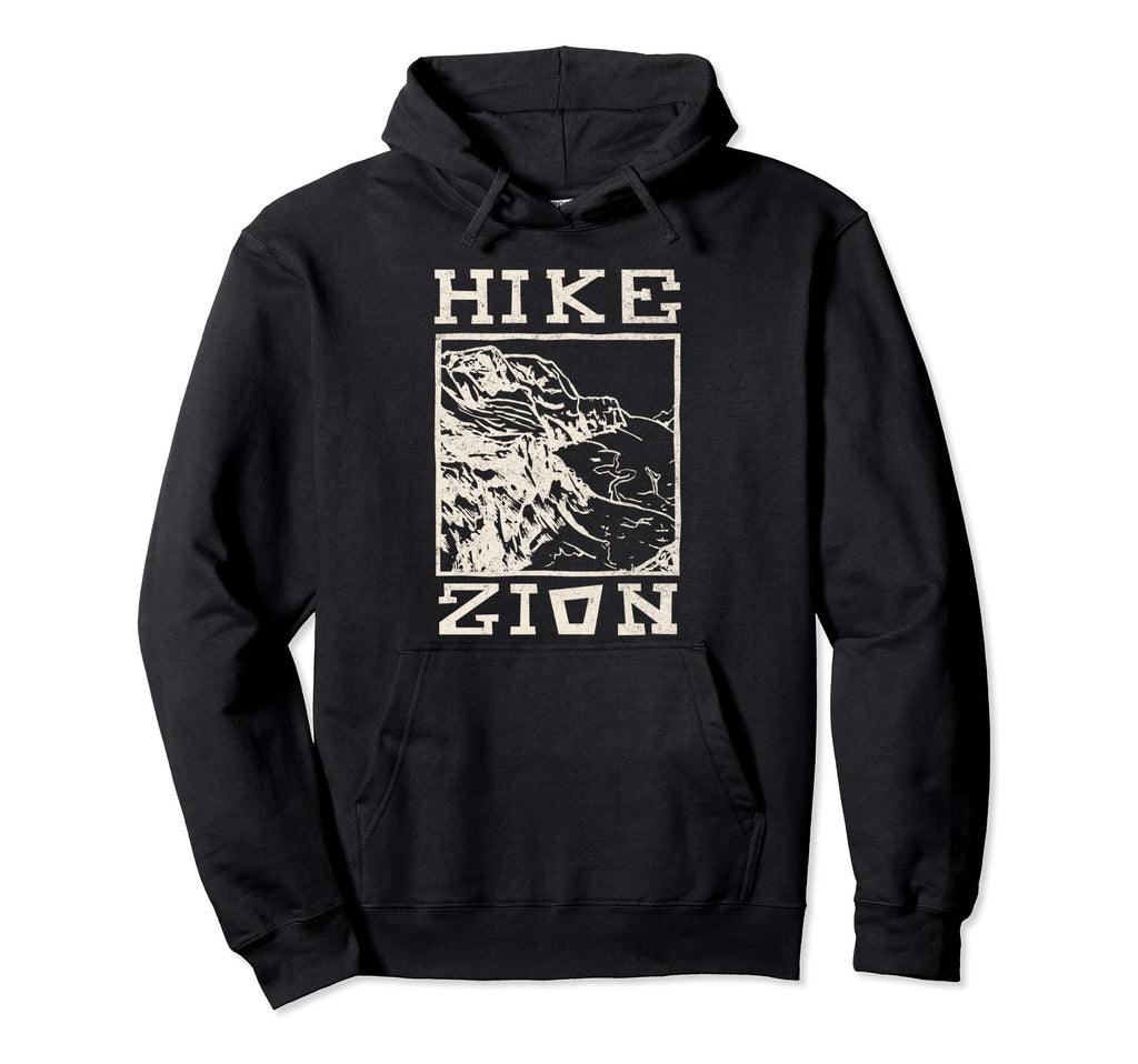 Zion National Park Hiking Trail Utah Moab Hoodie - Minimalist Print Unisex - T-Shirt, Sweatshirt, Hoodie