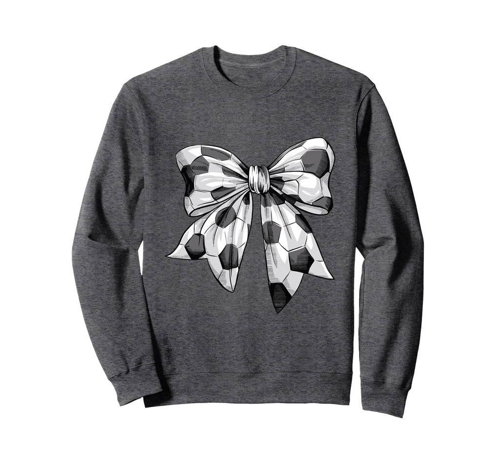 Coquette Bow Soccer Ball Mom Life Sweatshirt - Aesthetic Graphic Men Women - T-Shirt, Sweatshirt, Hoodie