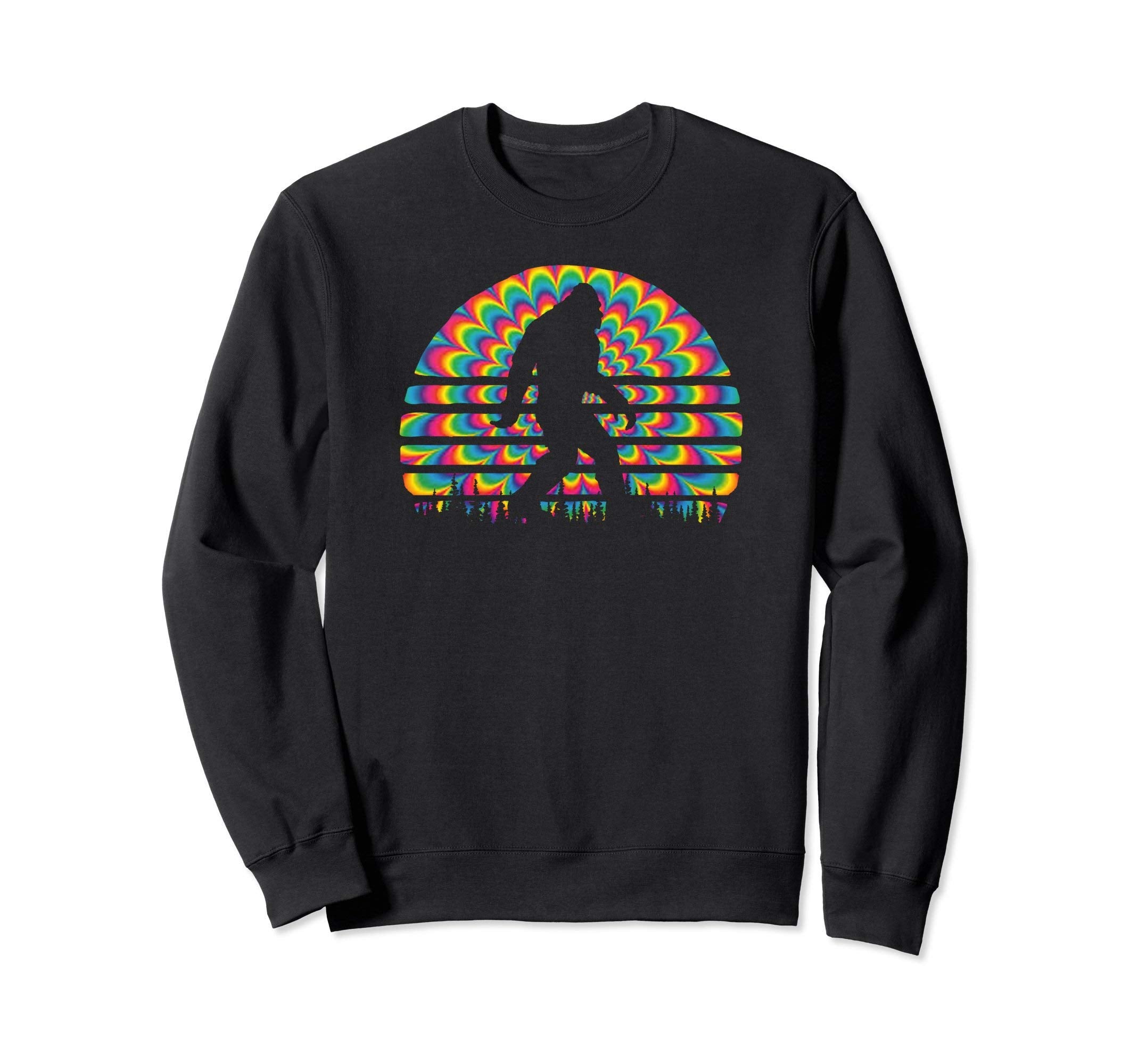 Psychedelic Sixties Bigfoot Hippy Sweatshirt - Graphic Print Unisex - T-Shirt, Sweatshirt, Hoodie
