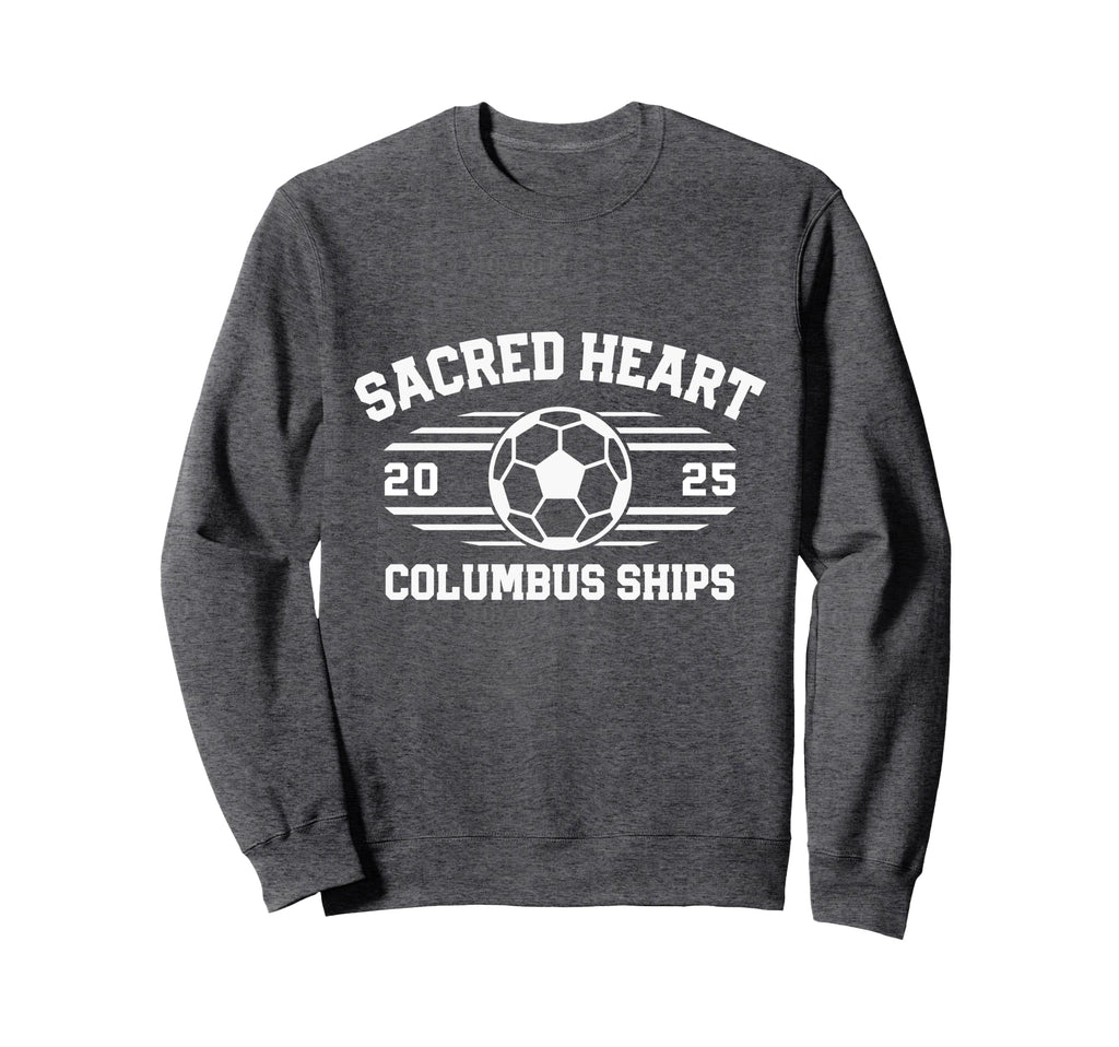 Sacred Heart Columbus Ships Soccer Sweatshirt - Minimalist Print Men Women - T-Shirt, Sweatshirt, Hoodie