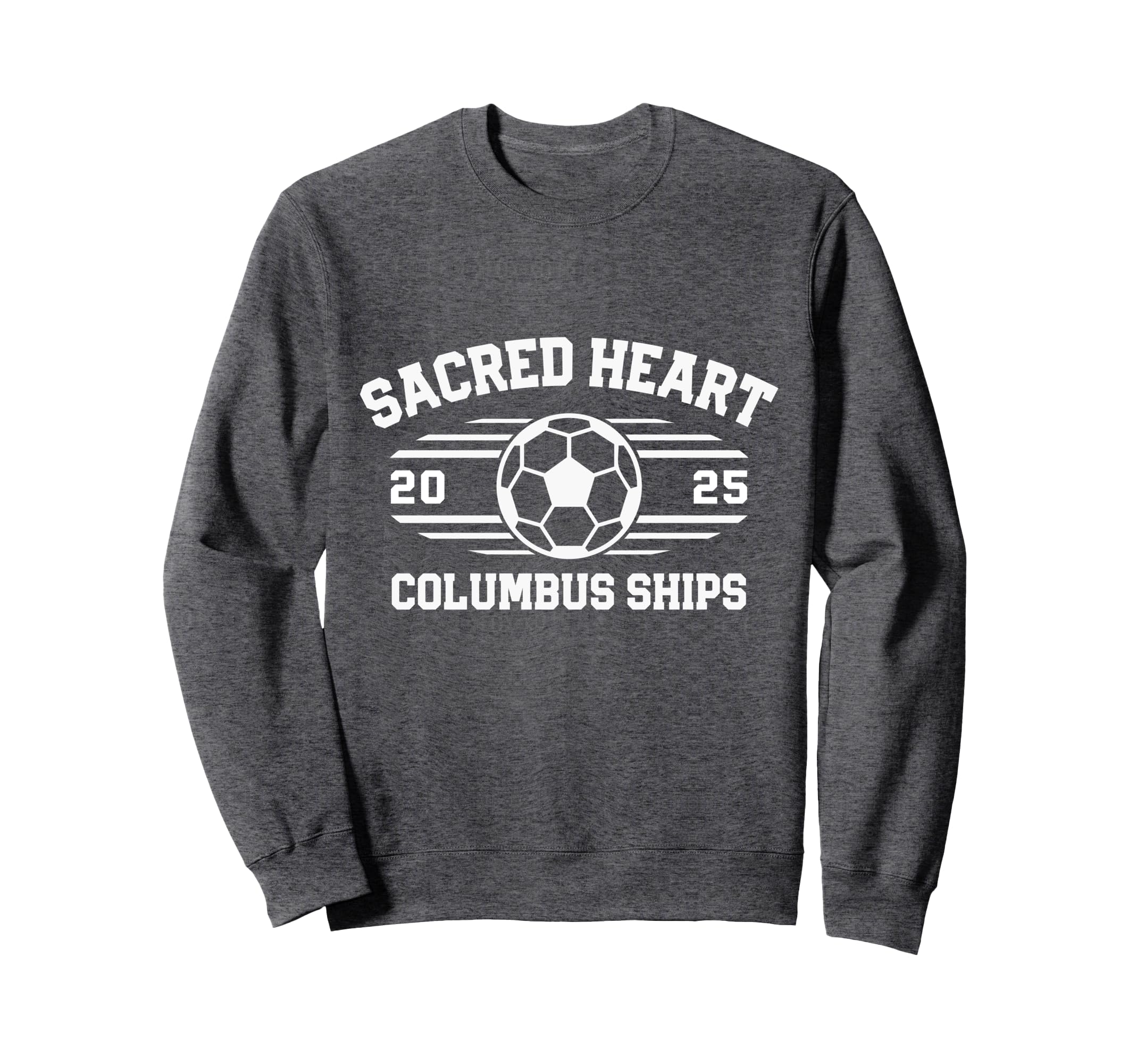 Sacred Heart Columbus Ships Soccer Sweatshirt - Minimalist Print Men Women - T-Shirt, Sweatshirt, Hoodie