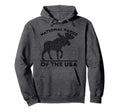 National Parks Moose Hiking Travel Hoodie - Novelty Apparel Men Women - T-Shirt, Sweatshirt, Hoodie