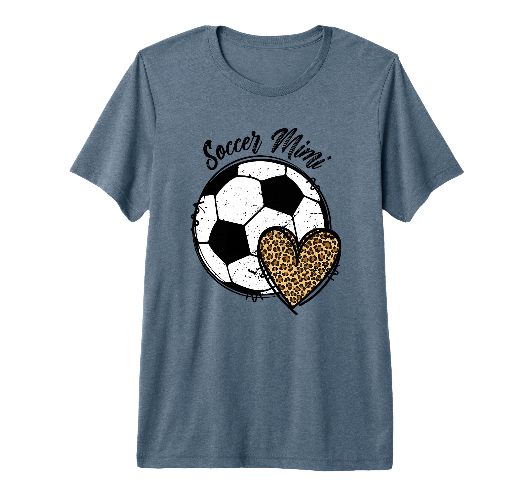 Soccer Mimi Grandma Heart Mimi Soccer T-Shirt - Custom Art Print Unisex - T-Shirt, Sweatshirt, Hoodie