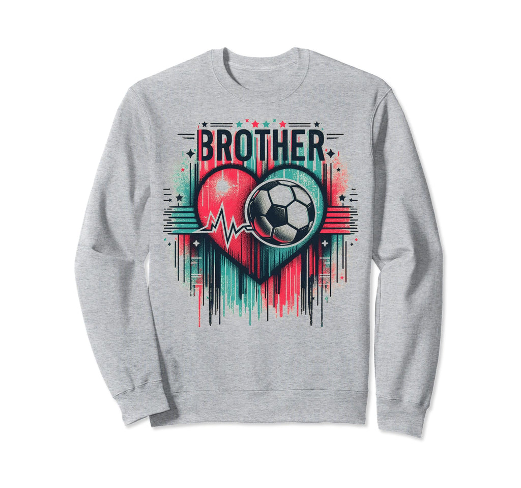 Soccer Brother Family Matching Sweatshirt - Fun Novelty Design for Adults - T-Shirt, Sweatshirt, Hoodie
