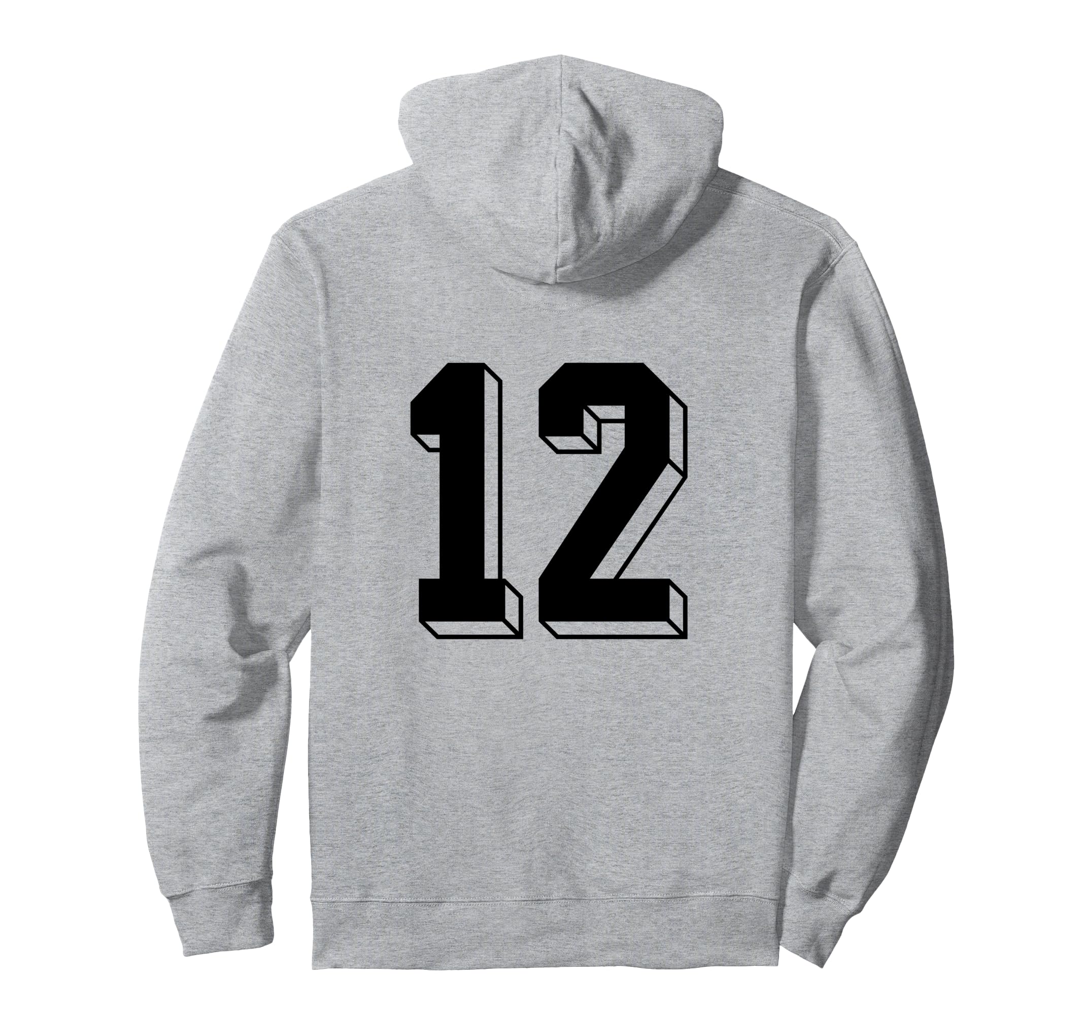 Number 12 Backside 80S 90S Team Jersey Hoodie - Unique Graphic Men Women - T-Shirt, Sweatshirt, Hoodie
