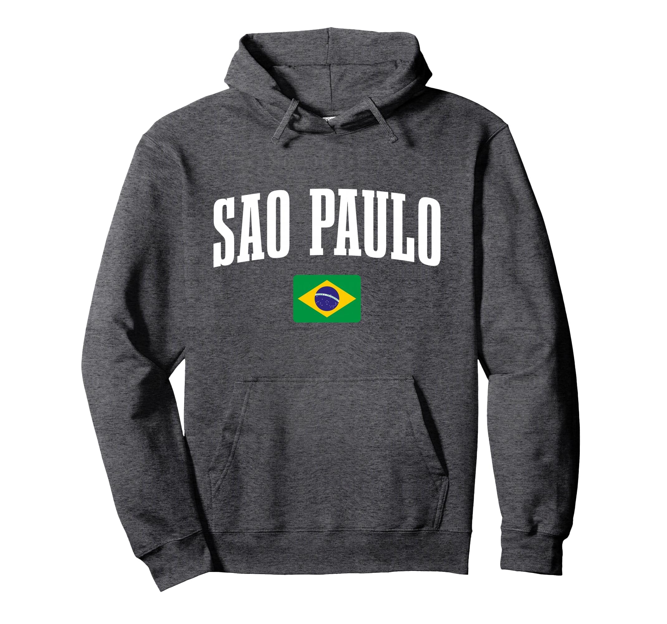 Sao Paulo Brazil Brasilian Flag Brasil Hoodie - Novelty Apparel Men Women - T-Shirt, Sweatshirt, Hoodie