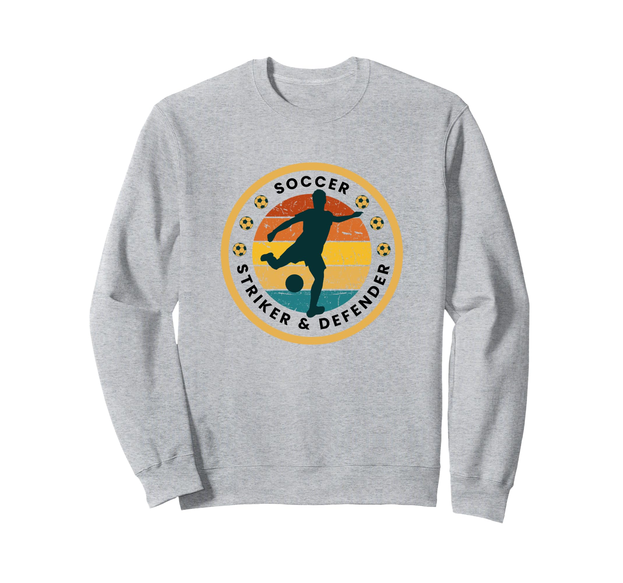 Soccer Silhouette Present Players Sweatshirt - Fun Novelty Design Men Women - T-Shirt, Sweatshirt, Hoodie