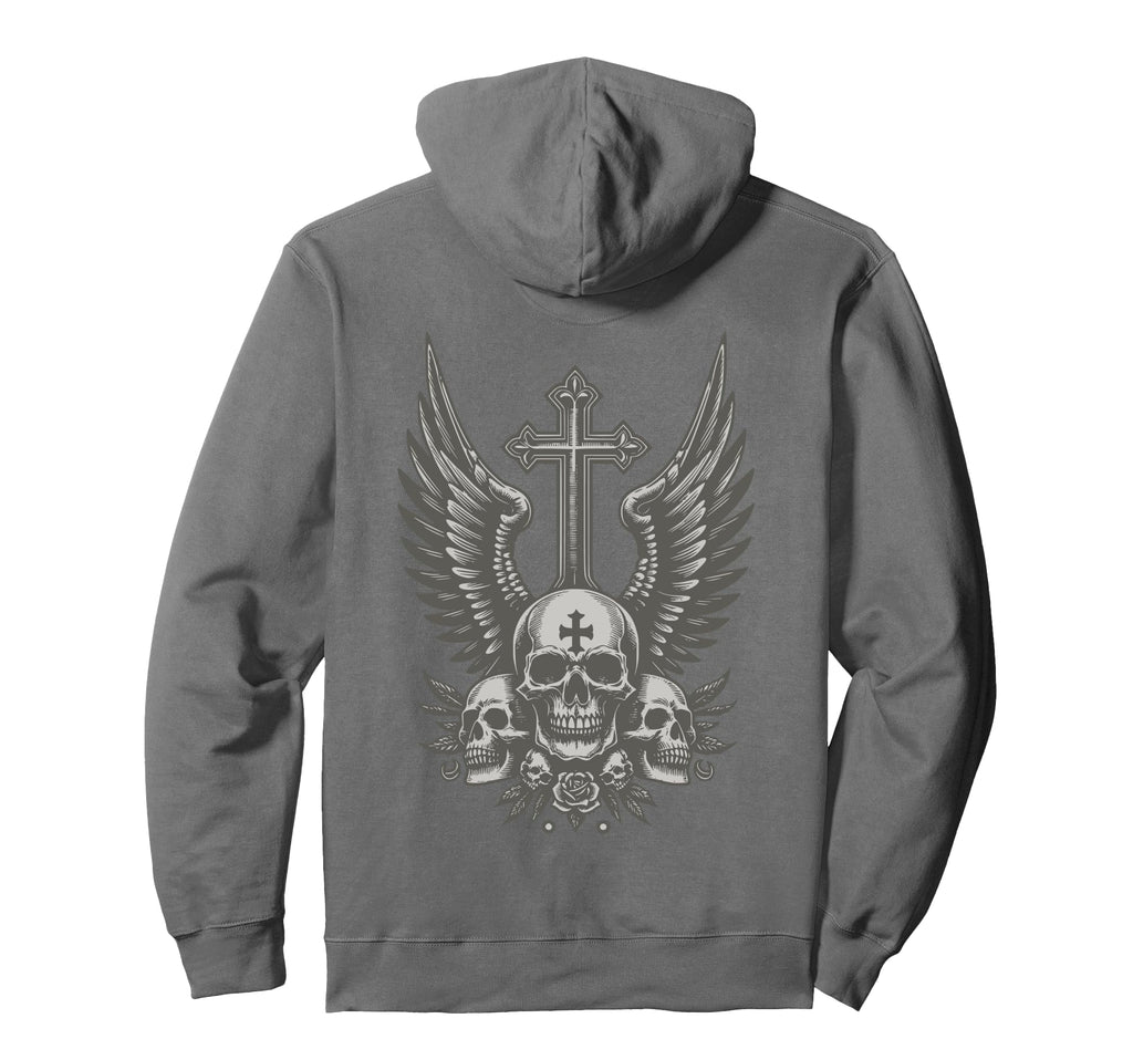 Fairy Punk Grunge Alt E Goth 90S Skull Emo Hoodie - Custom Art Print Unisex - T-Shirt, Sweatshirt, Hoodie