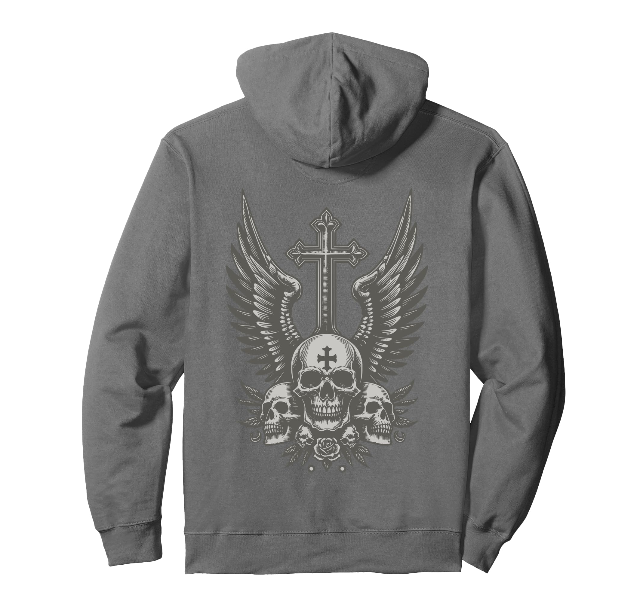 Fairy Punk Grunge Alt E Goth 90S Skull Emo Hoodie - Custom Art Print Unisex - T-Shirt, Sweatshirt, Hoodie