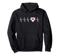 Korean Heartbeat I Love South Korea Heart Hoodie - Unique Graphic Unisex - T-Shirt, Sweatshirt, Hoodie