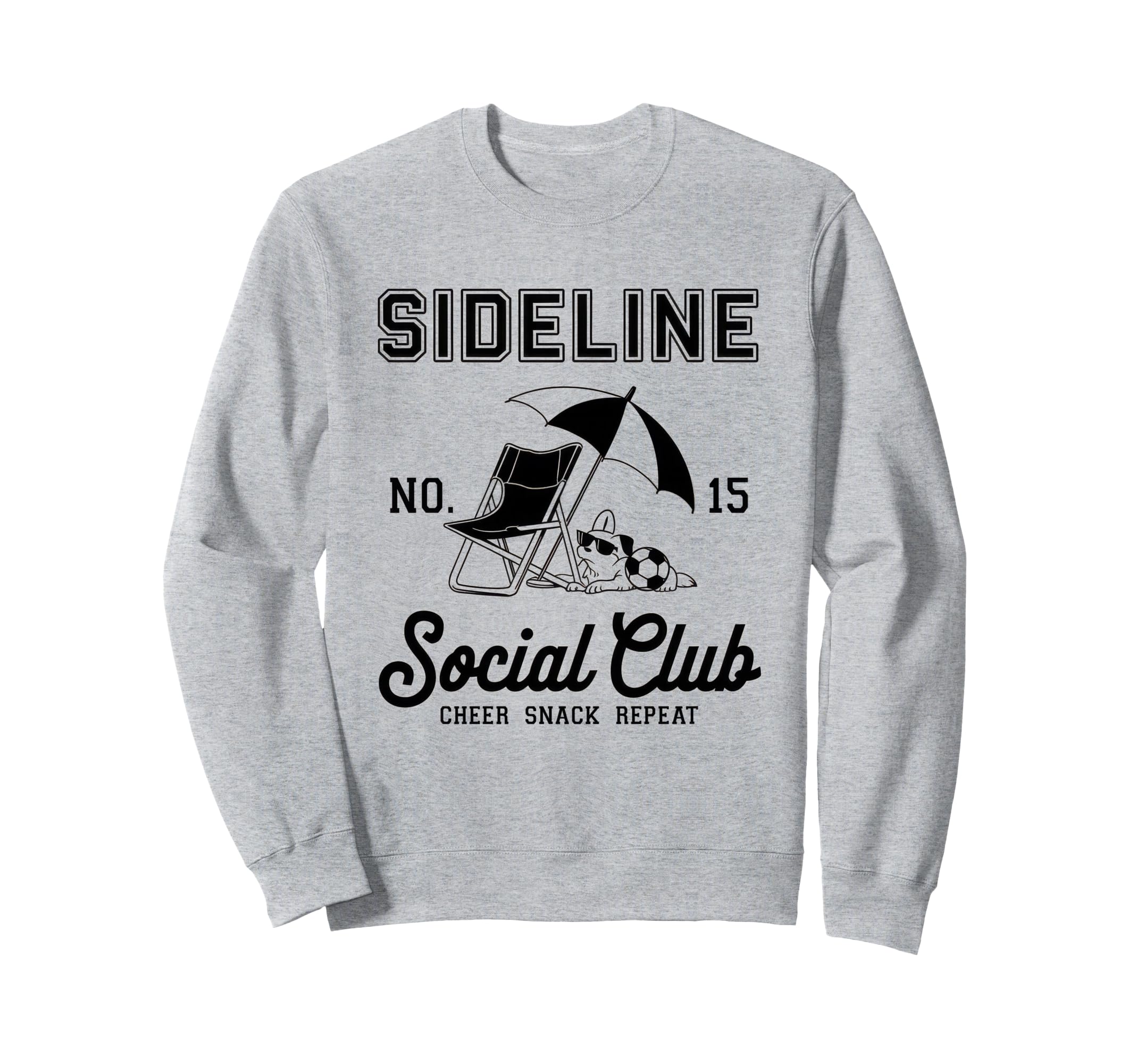 Sideline Social Club Soccer Mom Sweatshirt - Aesthetic Graphic for Adults - T-Shirt, Sweatshirt, Hoodie