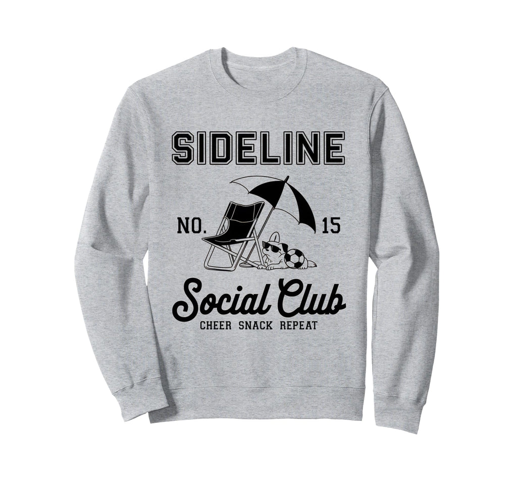 Sideline Social Club Soccer Mom Sweatshirt - Minimalist Print for Adults - T-Shirt, Sweatshirt, Hoodie