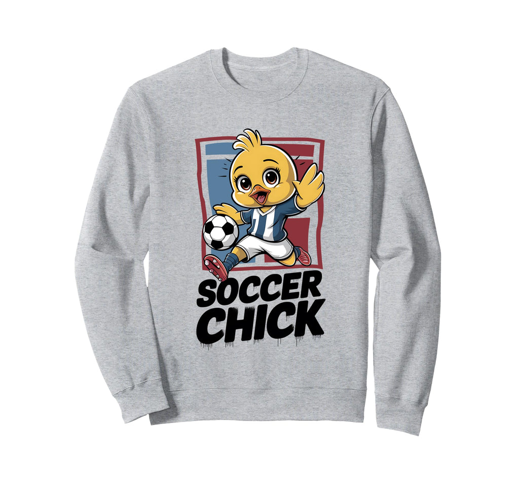 Soccer Chick Soccer Player Soccer Sweatshirt - Unique Graphic Men Women - T-Shirt, Sweatshirt, Hoodie