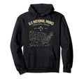National Parks Map Camping Hiking Hoodie - Custom Art Print Men Women - T-Shirt, Sweatshirt, Hoodie