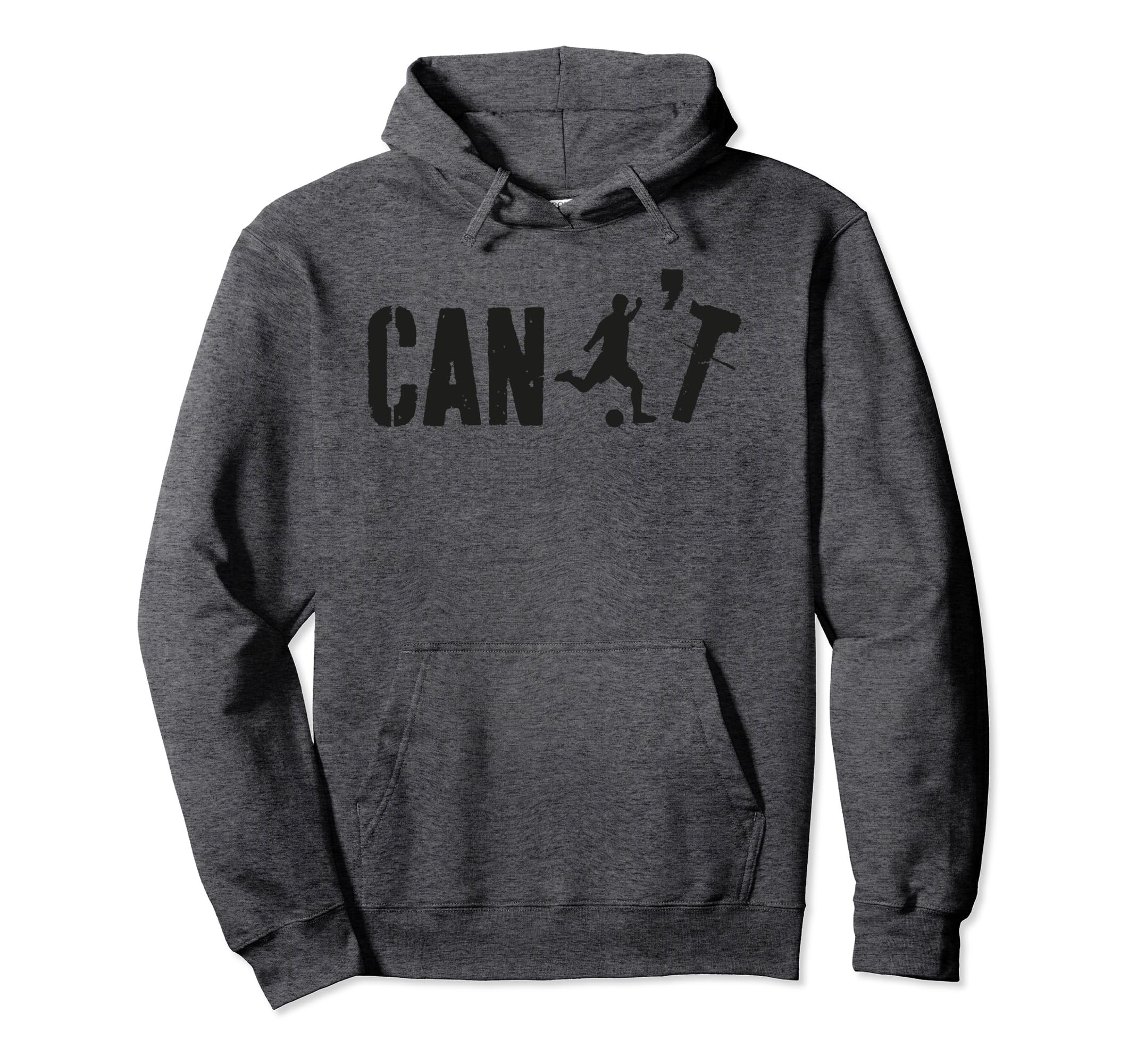 Cant Funny Soccer Coach Soccer Hoodie - Minimalist Print for Adults - T-Shirt, Sweatshirt, Hoodie