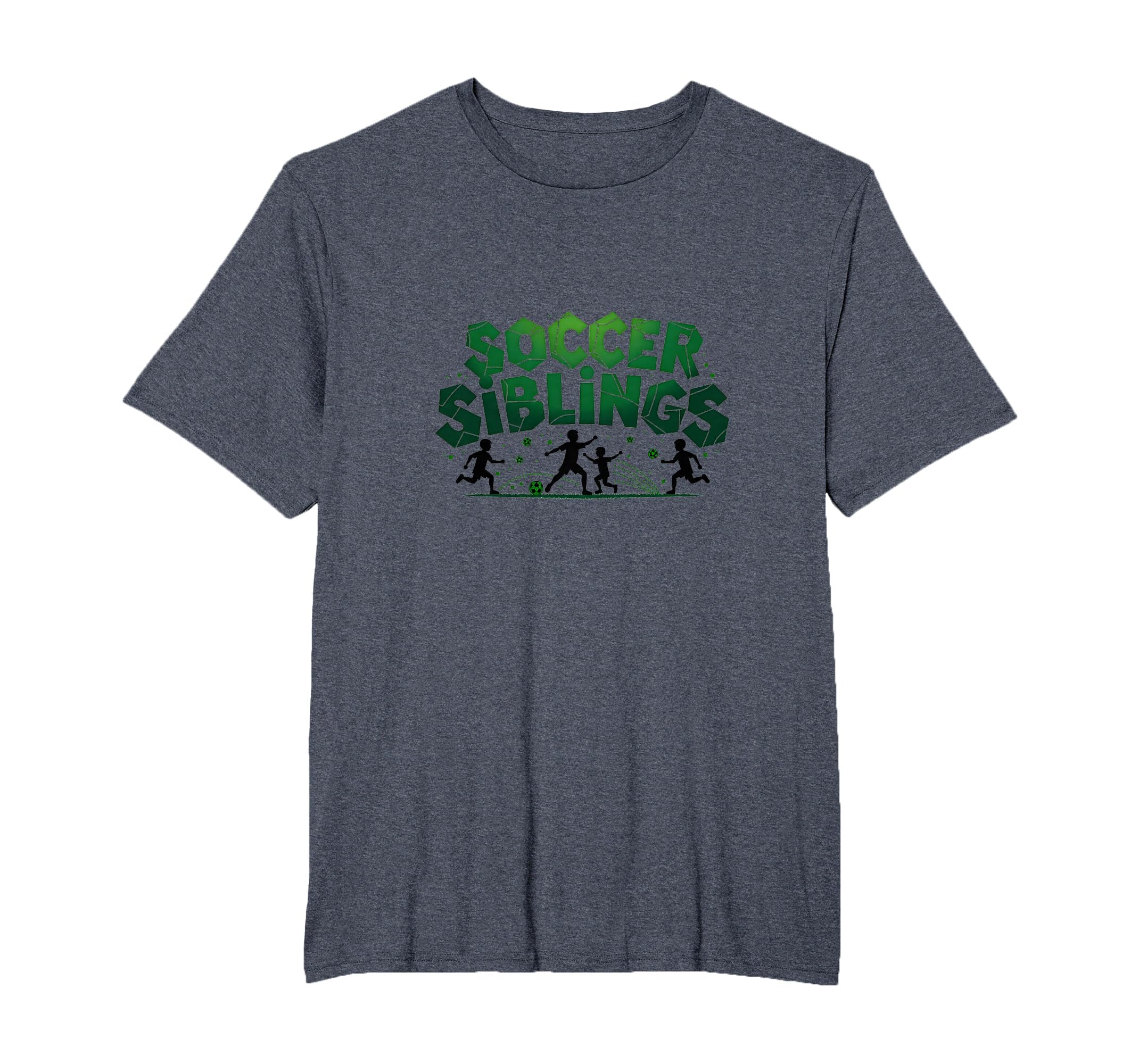 Soccer Siblings Family Teamwork Soccer T-Shirt - Unique Graphic Unisex - T-Shirt, Sweatshirt, Hoodie