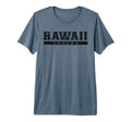 Hawaii Soccer Black Text Tri Blend T-Shirt - Custom Art Print for Adults - T-Shirt, Sweatshirt, Hoodie