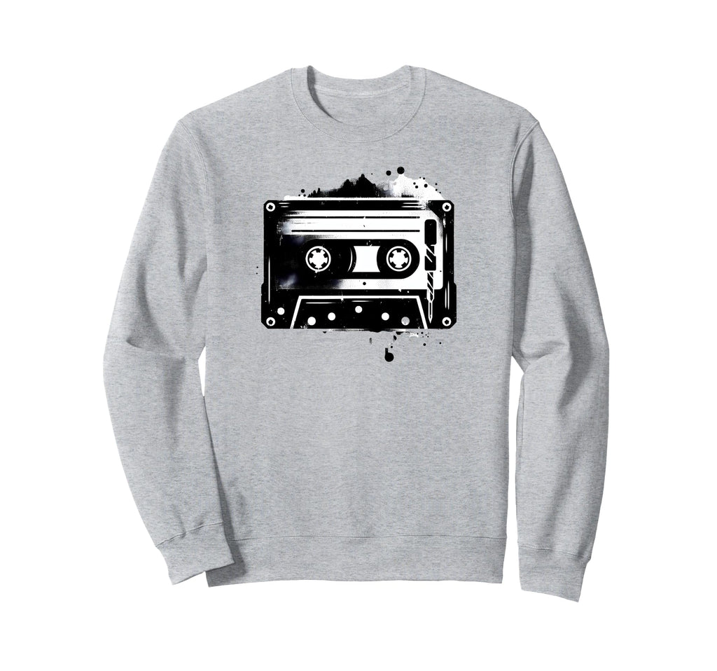 Music Art Music Cassette Tape Sweatshirt - Casual Everyday Wear Men Women - T-Shirt, Sweatshirt, Hoodie