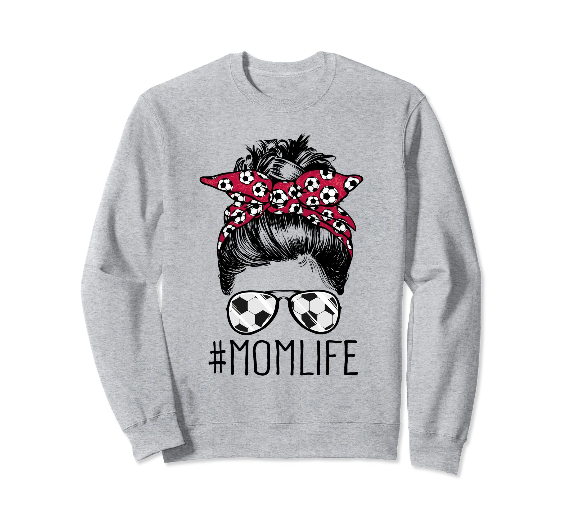 Mom Life Soccer Mom Mothers Day Messy Sweatshirt - Trendy Graphic Unisex - T-Shirt, Sweatshirt, Hoodie