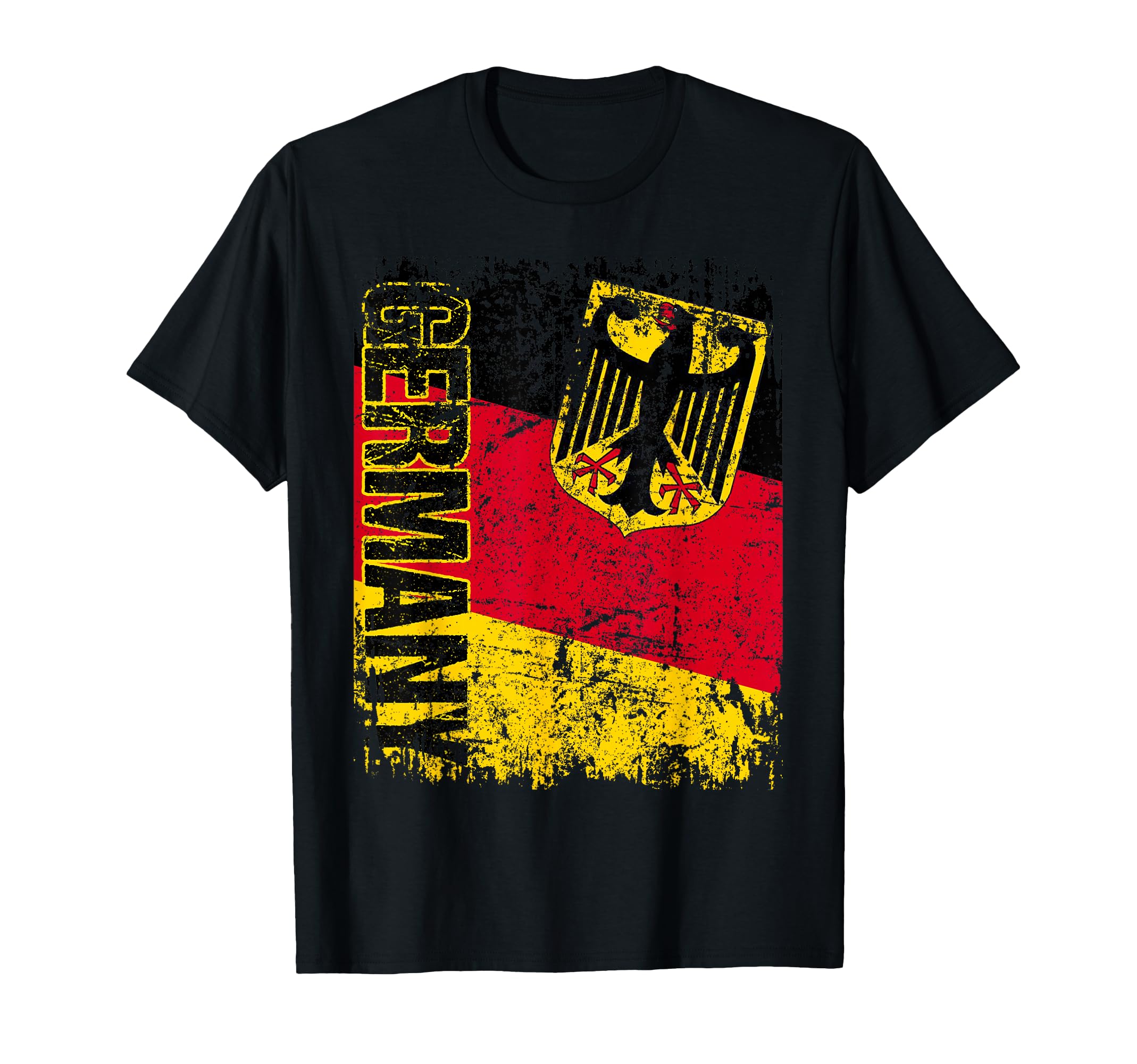 Germany Flag Distressed Germany Small T-Shirt - Minimalist Print Unisex - T-Shirt, Sweatshirt, Hoodie