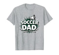 Soccer Dad Louder Than Mom Heather Grey T-Shirt - Trendy Graphic for Adults - T-Shirt, Sweatshirt, Hoodie