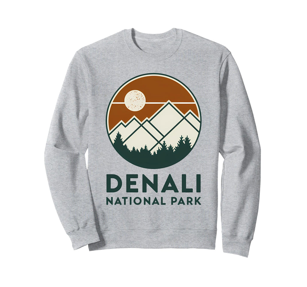 Denali Est 1917 Alaska National Park Sweatshirt - Fun Novelty Design Unisex - T-Shirt, Sweatshirt, Hoodie