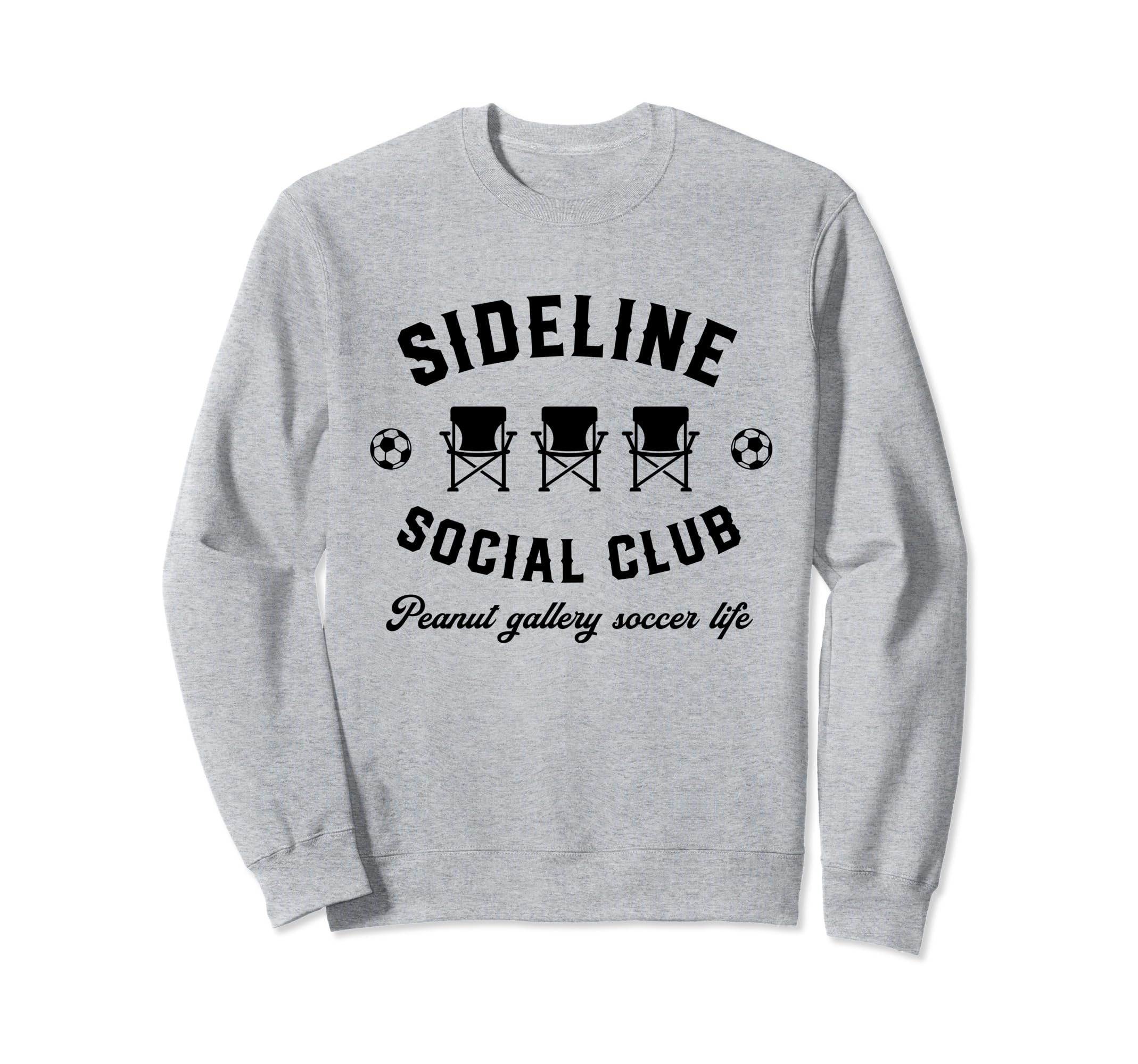 Sideline Social Club Peanut Sweatshirt - Minimalist Print for Adults - T-Shirt, Sweatshirt, Hoodie
