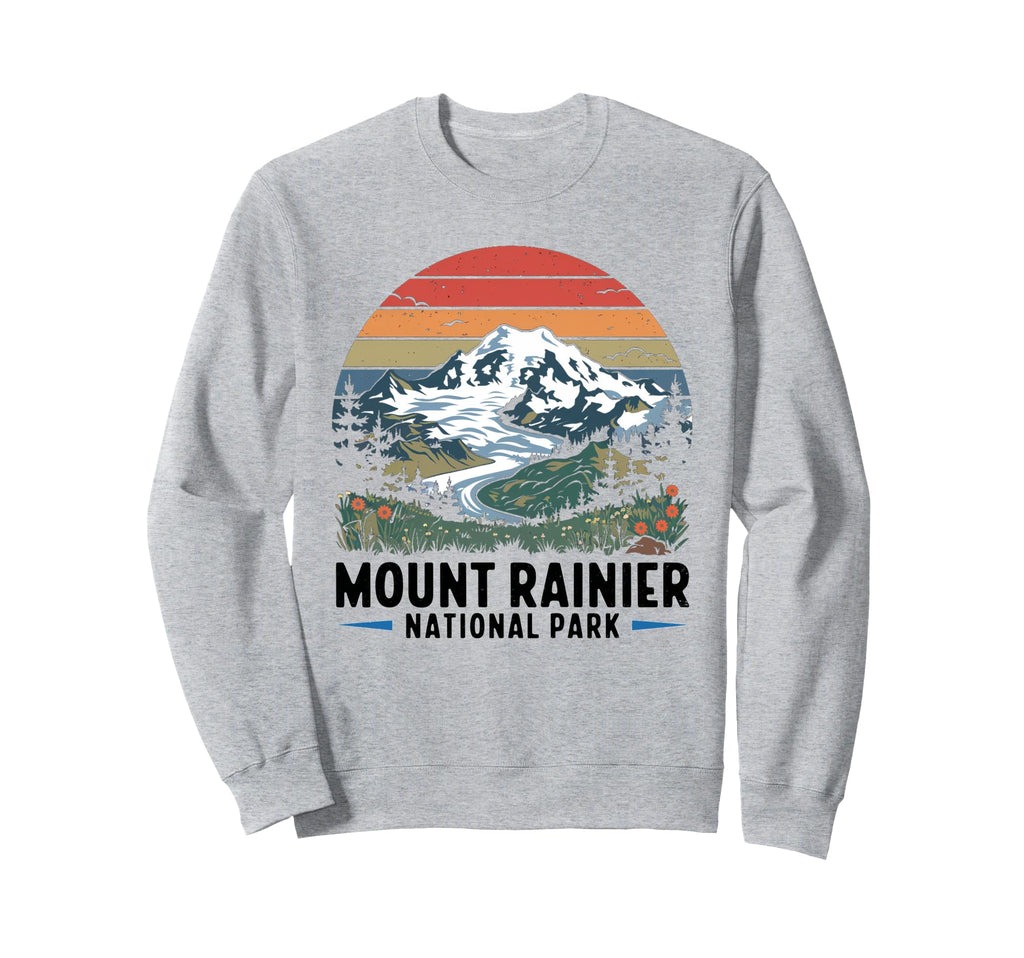Mount Rainier National Park Sweatshirt - Custom Art Print Men Women - T-Shirt, Sweatshirt, Hoodie