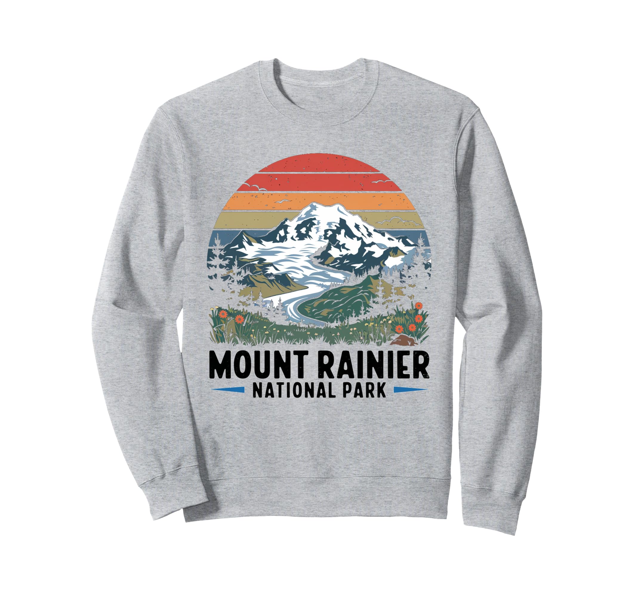 Mount Rainier National Park Sweatshirt - Custom Art Print Men Women - T-Shirt, Sweatshirt, Hoodie