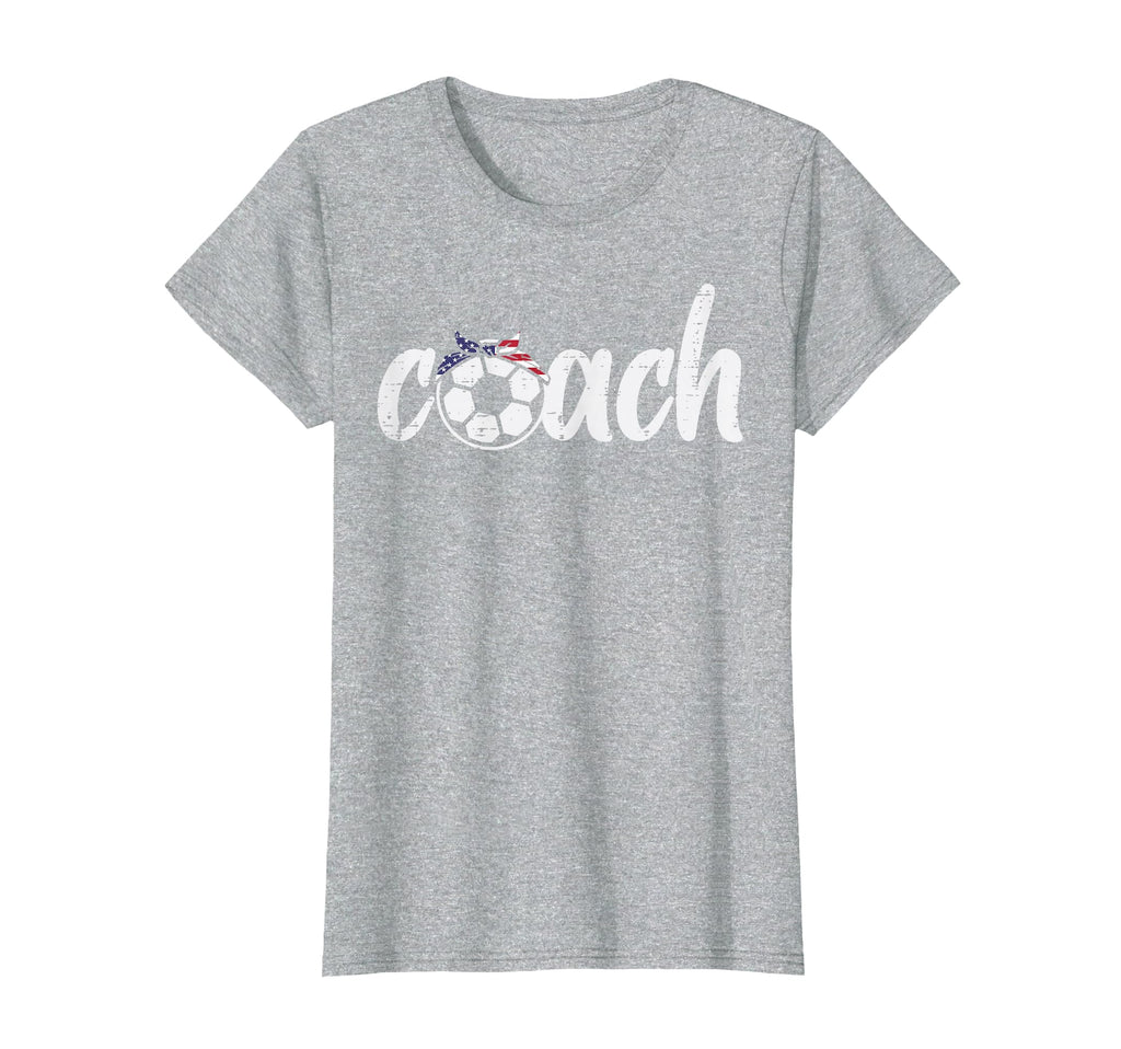 Coach Soccer American Flag Bandana T-Shirt - Custom Art Print Unisex - T-Shirt, Sweatshirt, Hoodie