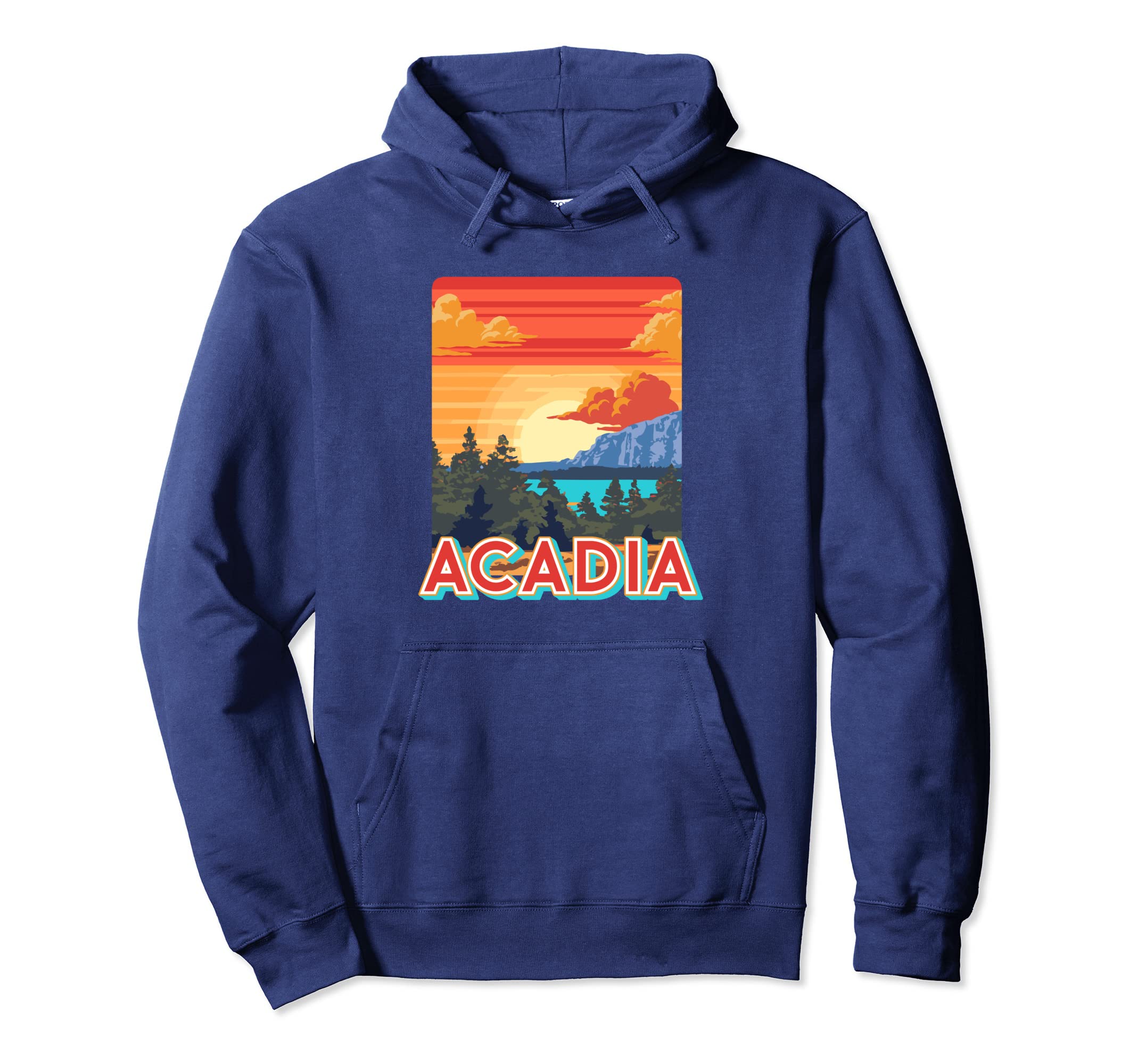 Acadia National Park Maine Park Sunset Hoodie - Streetwear Style Men Women - T-Shirt, Sweatshirt, Hoodie