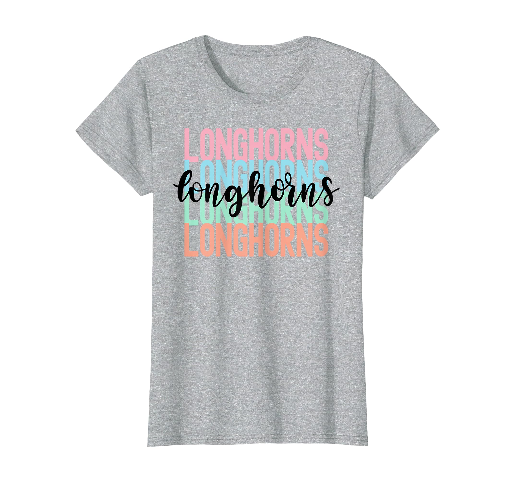 Longhorns Team Mascot School Spirit T-Shirt - Graphic Print for Adults - T-Shirt, Sweatshirt, Hoodie