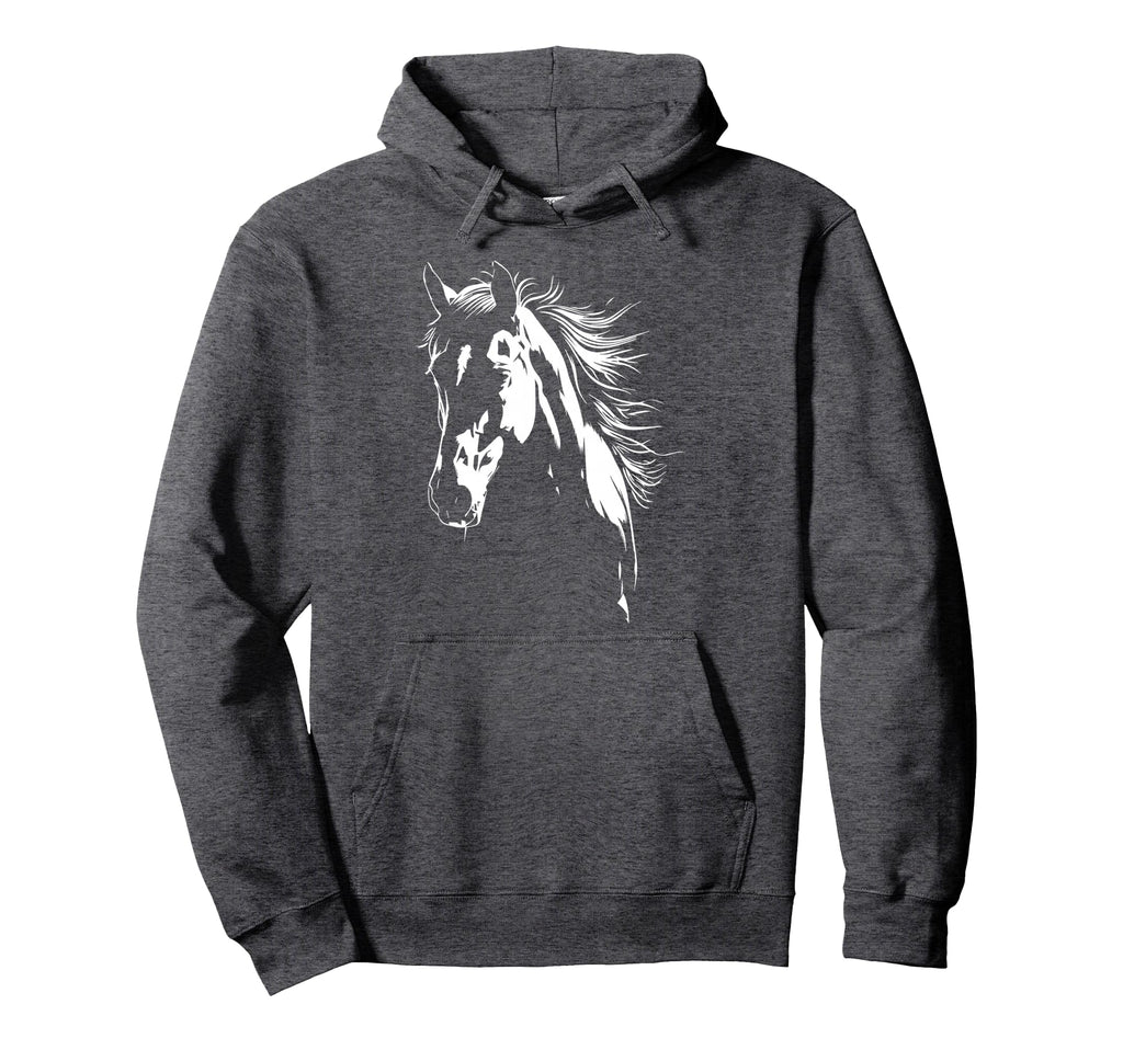 Western Horse Silhouette Horse Riding Hoodie - Custom Art Print for Adults - T-Shirt, Sweatshirt, Hoodie