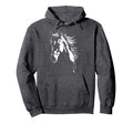 Western Horse Silhouette Horse Riding Hoodie - Custom Art Print for Adults - T-Shirt, Sweatshirt, Hoodie