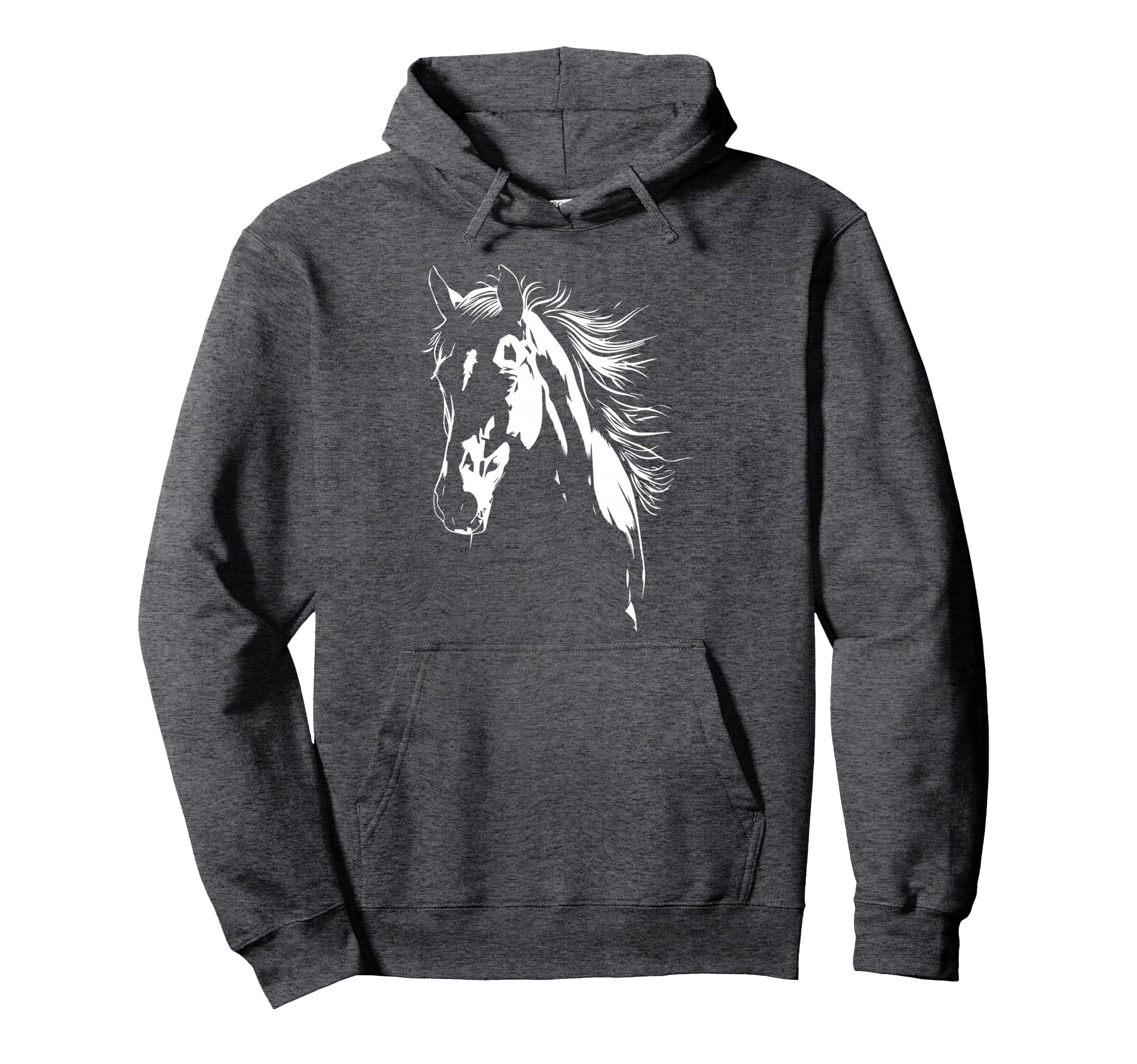 Western Horse Silhouette Horse Riding Hoodie - Custom Art Print for Adults - T-Shirt, Sweatshirt, Hoodie