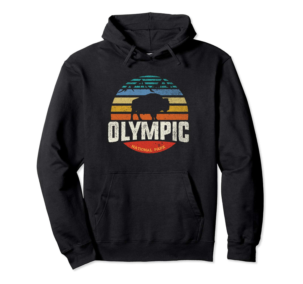 Olympic National Park Washington Hoodie - Fun Novelty Design for Adults - T-Shirt, Sweatshirt, Hoodie