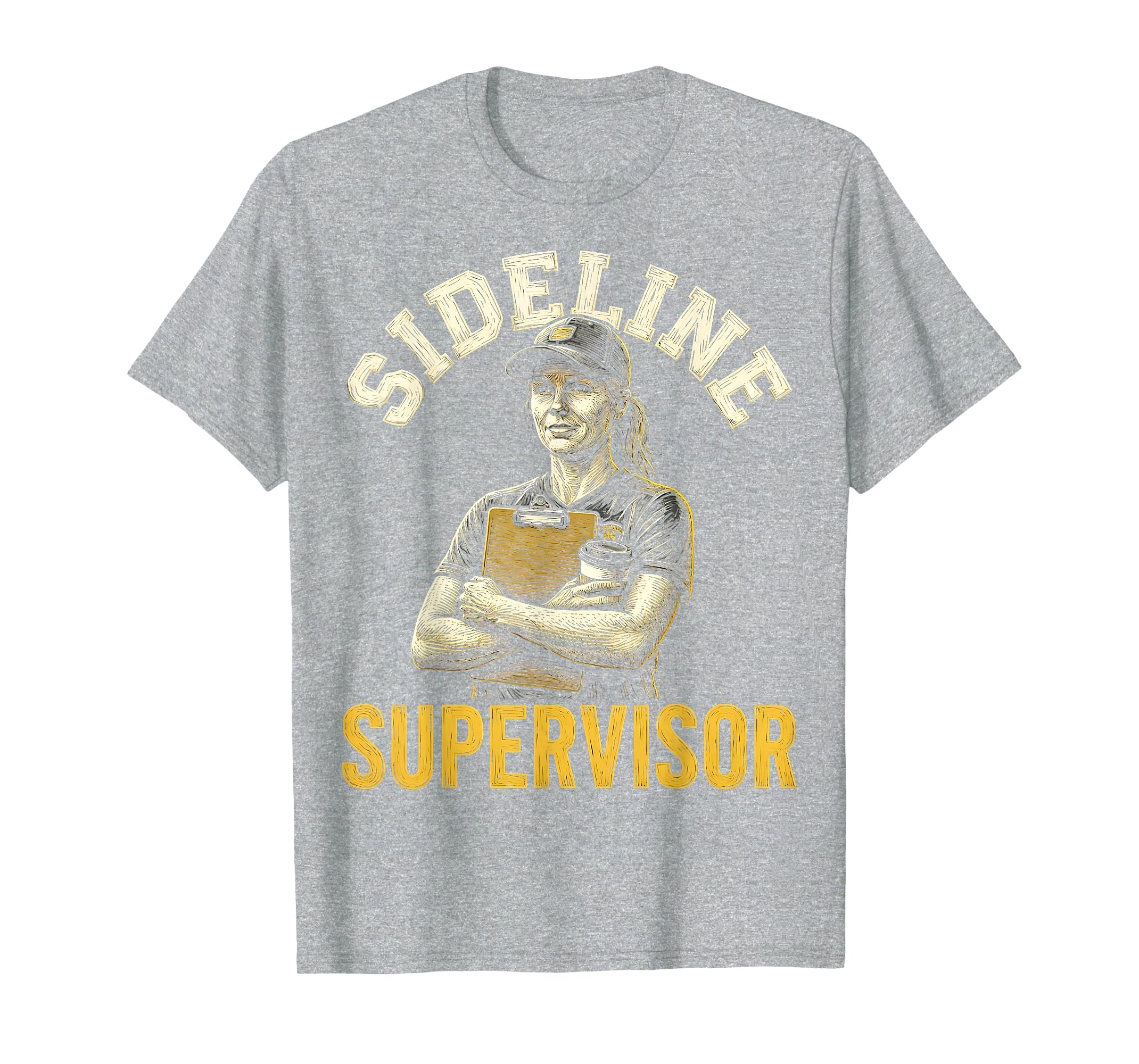 Sideline Supervisor Proud Soccer Mom T-Shirt - Custom Art Print Unisex - T-Shirt, Sweatshirt, Hoodie