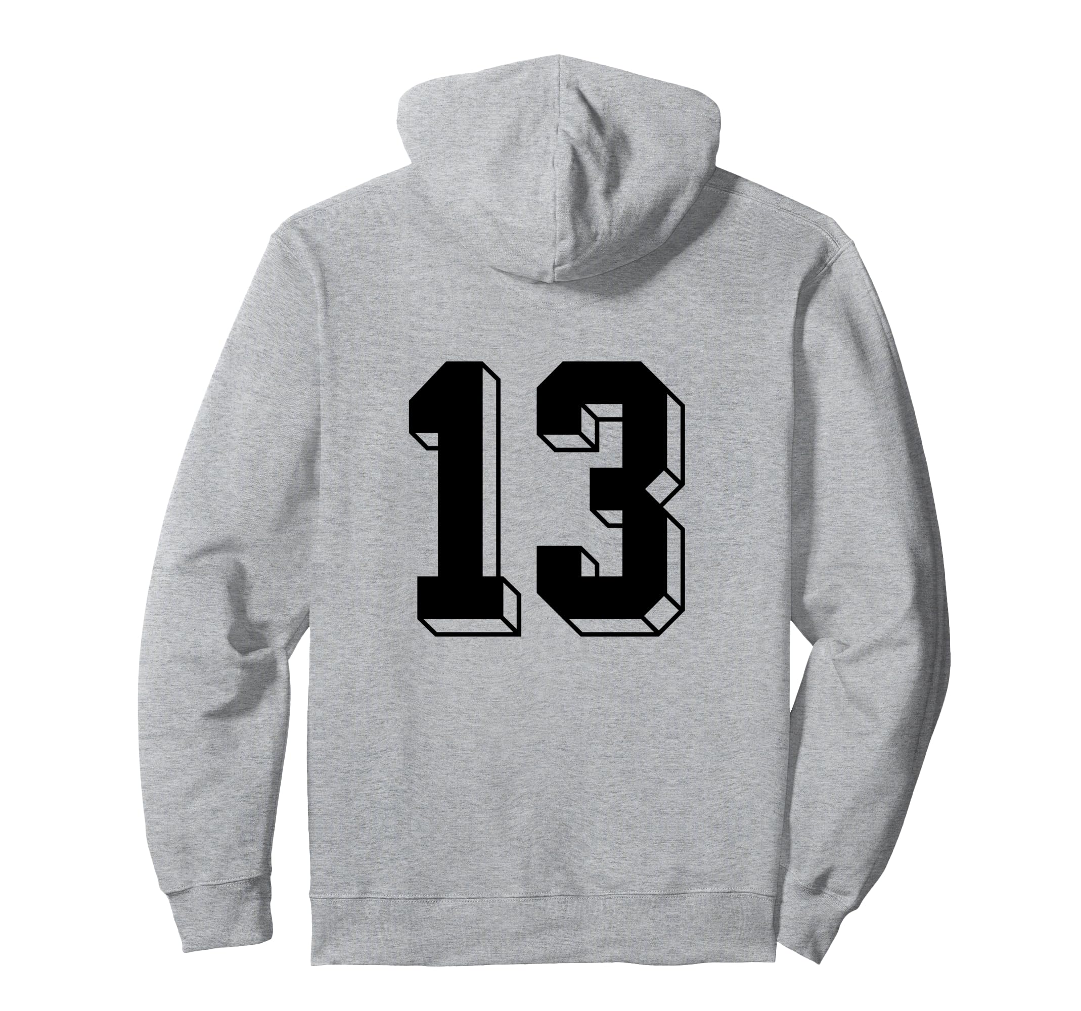 Number 13 Backside 80S 90S Team Jersey Hoodie - Streetwear Style Unisex - T-Shirt, Sweatshirt, Hoodie