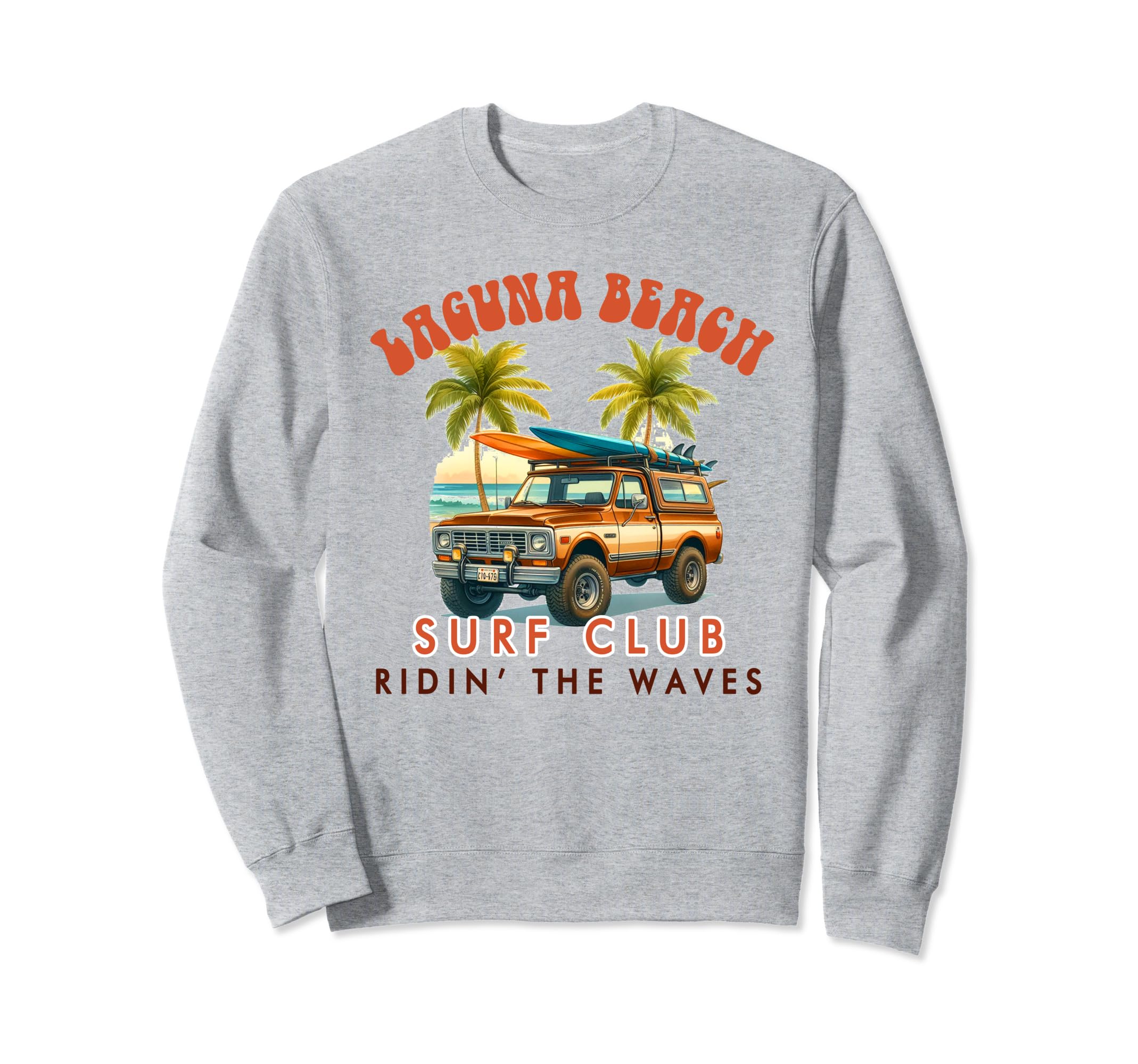 Laguna Beach California Surf Club Sweatshirt - Aesthetic Graphic Unisex - T-Shirt, Sweatshirt, Hoodie