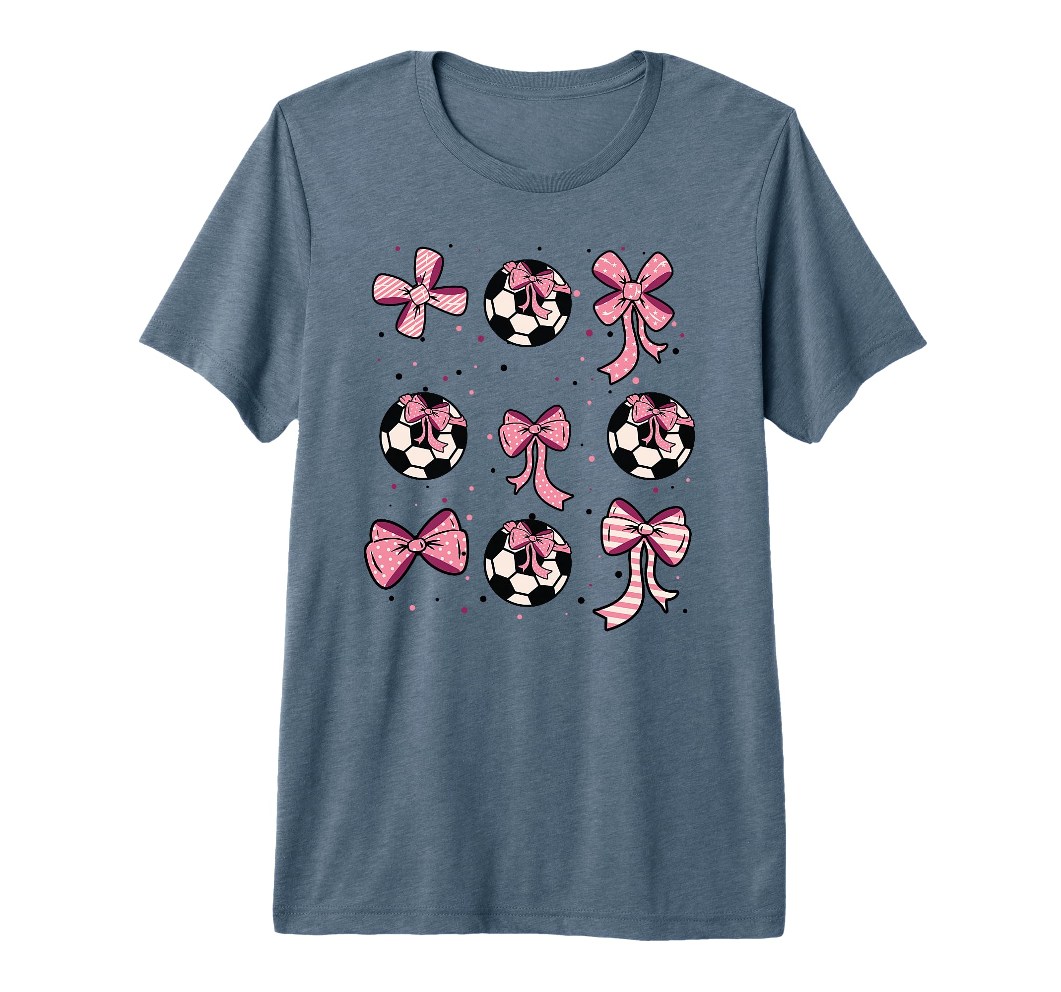 Soccer Ball Coquette Bow Game Day T-Shirt - Minimalist Print for Adults - T-Shirt, Sweatshirt, Hoodie