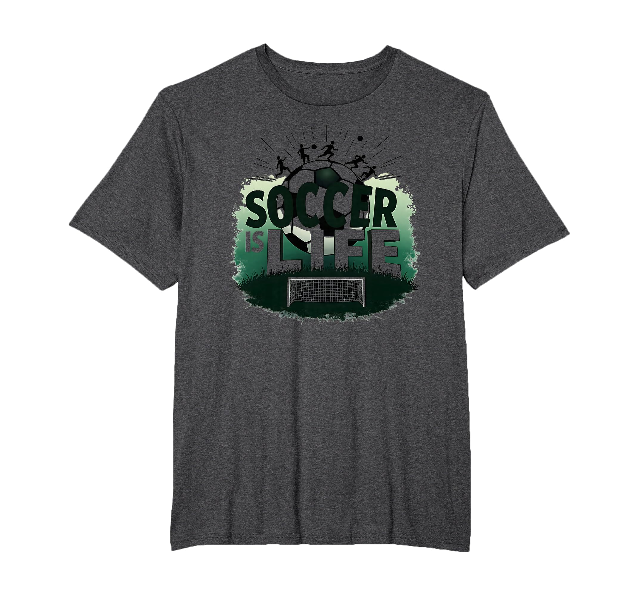 Soccer Is Life Inspiring Football Fan T-Shirt - Novelty Apparel Unisex - T-Shirt, Sweatshirt, Hoodie